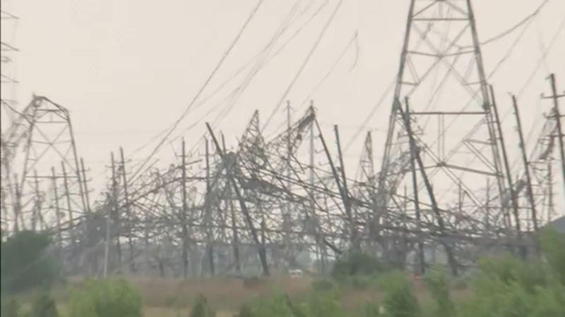 Image from article: From downed transmission lines to uprooted trees, storms leave trail of damage in Houston